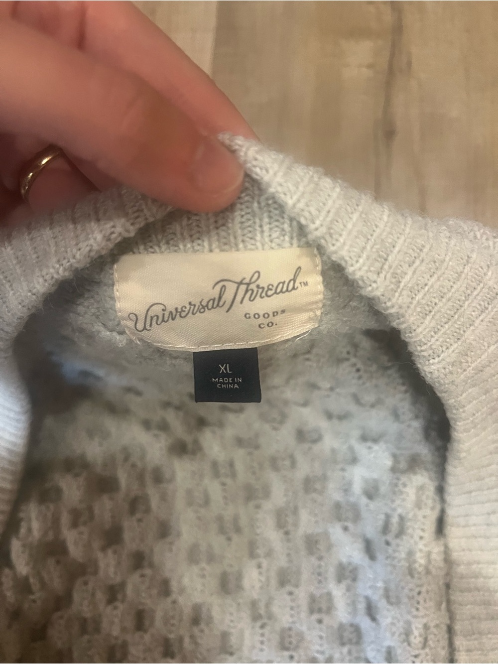 Universal Thread Cream Open-Front Cable Knit Cardigan - Picture 2 of 2